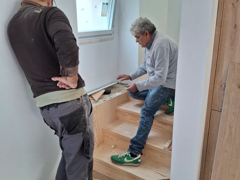 O mestre Vitor a fazer o seu trabalho
